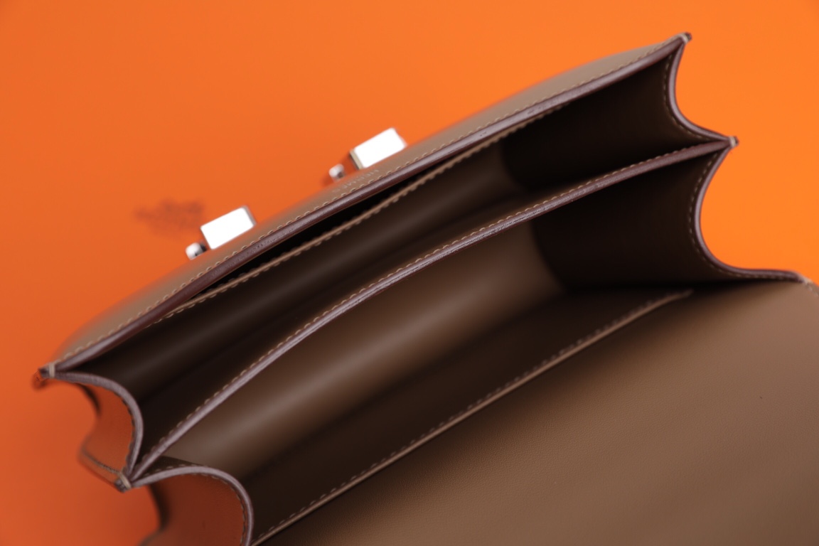 에르메스 콘스탄스18 바이컬러 브라운 은장